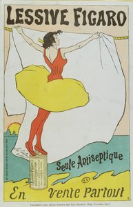 Reproductie van een poster die 